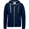 Navy - Front - Tee Jays Mens Urban Full Zip Hoodie
