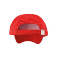 Red - Back - Result Headwear Unisex Adult 5 Panel Cotton Cap