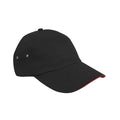 Black - Front - Result Headwear Unisex Adult 5 Panel Cotton Cap