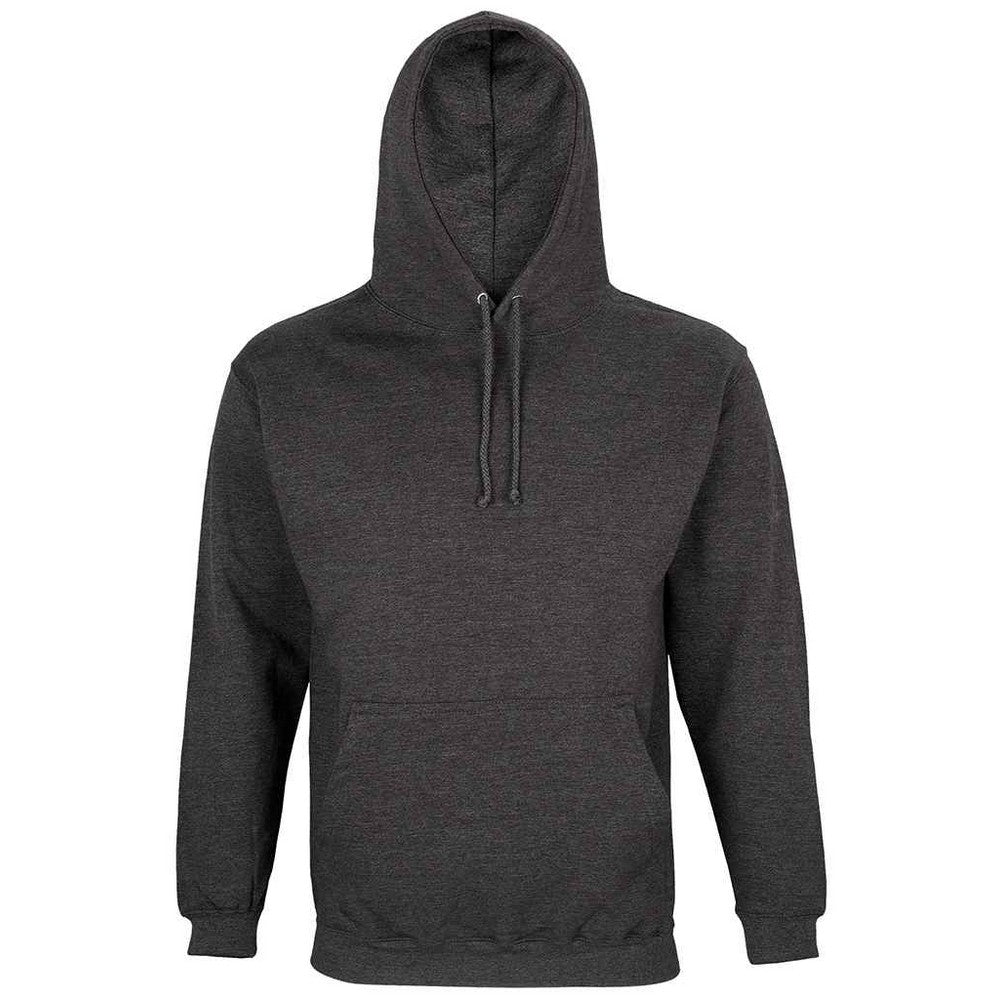 Charcoal Marl - Front - SOLS Unisex Adult Condor Marl Hoodie