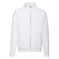 White - Front - Fruit of the Loom Mens Classic Sweat Jacket
