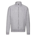 Heather Grey - Front - Fruit of the Loom Mens Classic Sweat Jacket