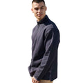 Navy-Blue - Back - Front Row Mens Soft Touch Zip Neck Sweatshirt