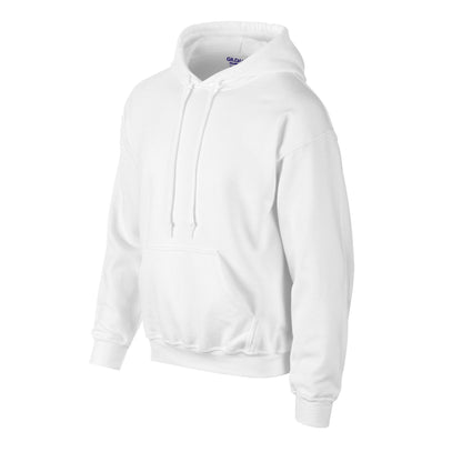 White - Side - Gildan Mens DryBlend Hoodie
