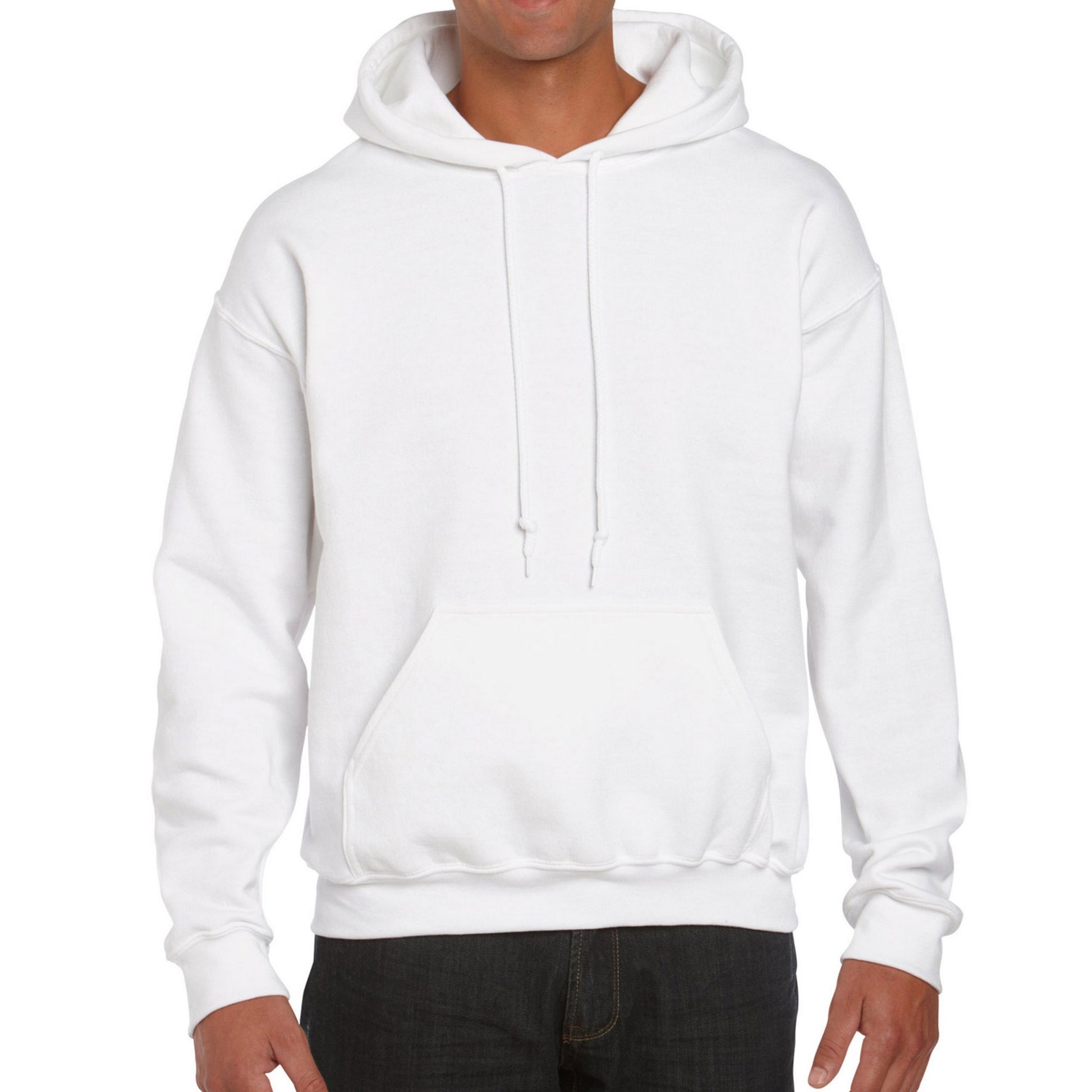 White - Lifestyle - Gildan Mens DryBlend Hoodie