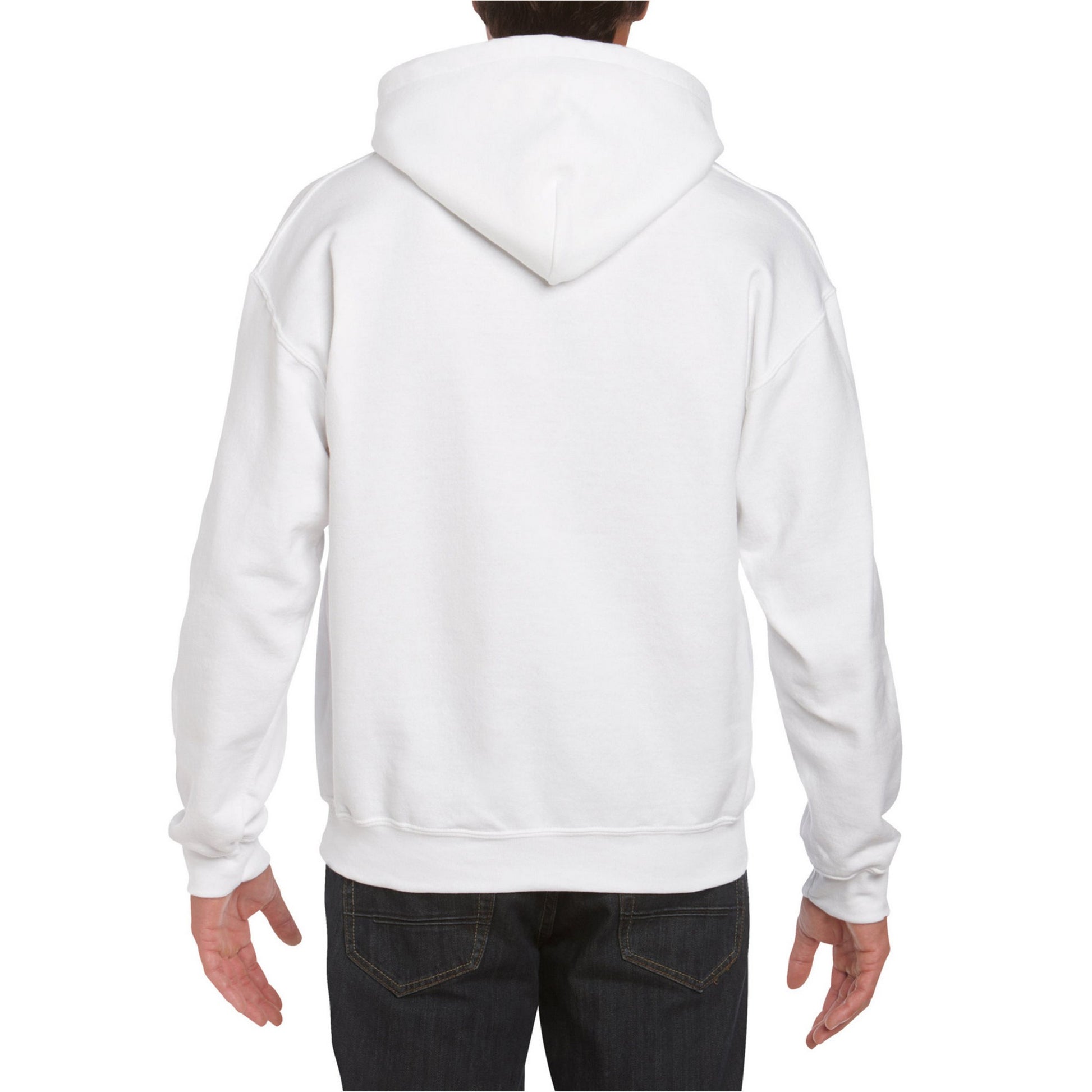White - Pack Shot - Gildan Mens DryBlend Hoodie