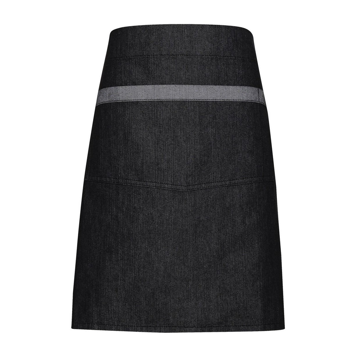 Black Denim - Front - Premier Unisex Adult Domain Waist Apron