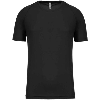 Black - Front - Proact Mens Performance Short-Sleeved T-Shirt