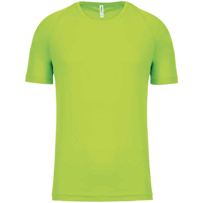 Lime - Front - Proact Mens Performance Short-Sleeved T-Shirt