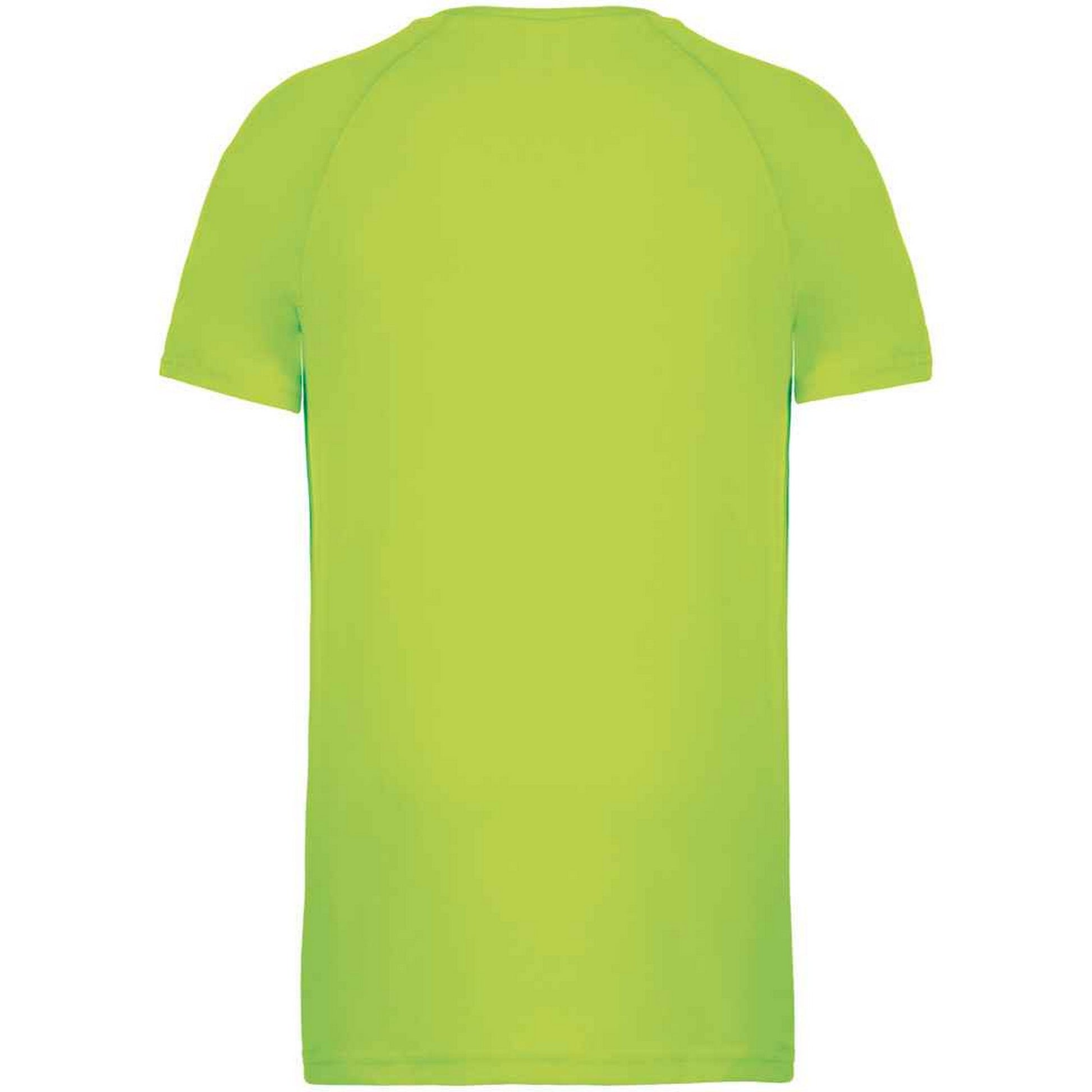 Lime - Back - Proact Mens Performance Short-Sleeved T-Shirt