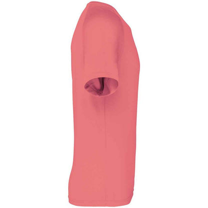 Sporty Coral - Side - Proact Mens Performance Short-Sleeved T-Shirt