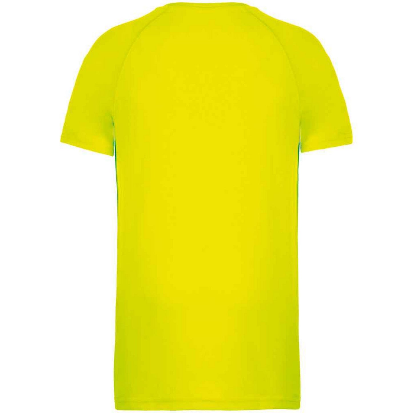 Fluorescent Yellow - Back - Proact Mens Performance Short-Sleeved T-Shirt