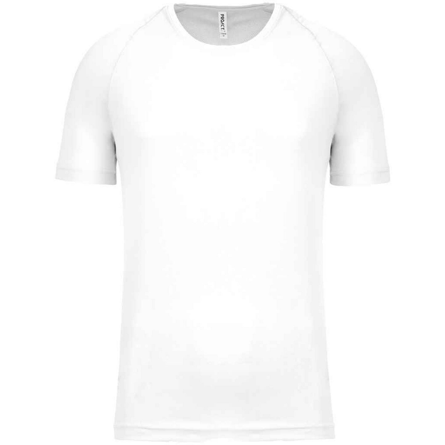 White - Front - Proact Mens Performance Short-Sleeved T-Shirt