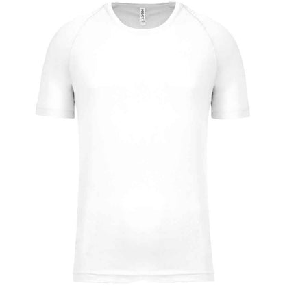 White - Front - Proact Mens Performance Short-Sleeved T-Shirt