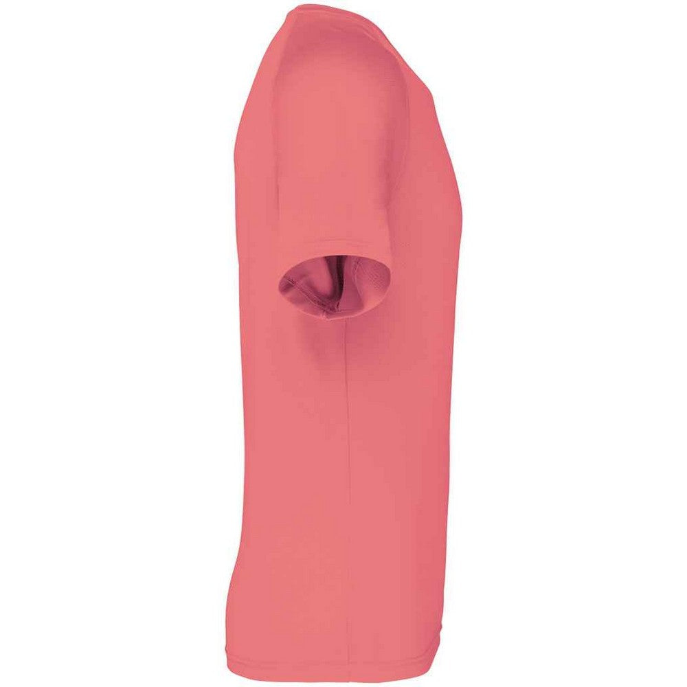 Sporty Coral - Side - Proact Mens Performance Short-Sleeved T-Shirt