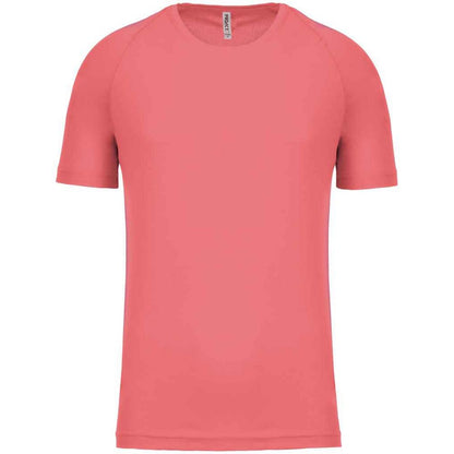 Sporty Coral - Front - Proact Mens Performance Short-Sleeved T-Shirt