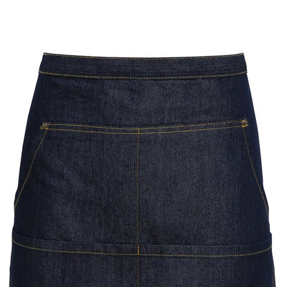 Indigo Denim - Back - Premier Unisex Adult Waist Apron