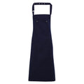 Navy - Front - Premier Unisex Adult Twill Chino Full Apron