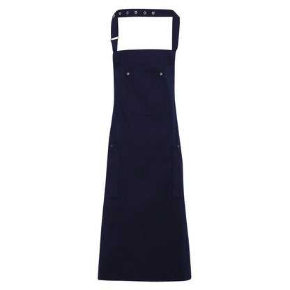 Navy - Front - Premier Unisex Adult Twill Chino Full Apron