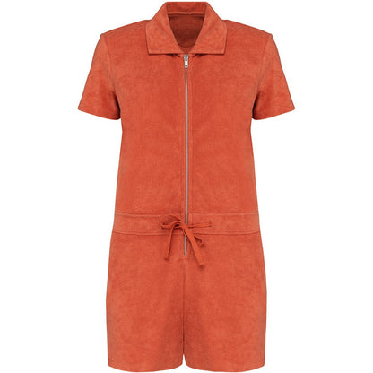Pomelo - Front - Native Spirit Womens-Ladies Terry Towel Short Playsuit