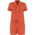 Pomelo - Front - Native Spirit Womens-Ladies Terry Towel Short Playsuit