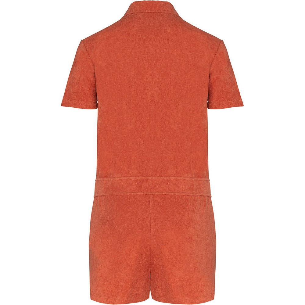 Pomelo - Back - Native Spirit Womens-Ladies Terry Towel Short Playsuit