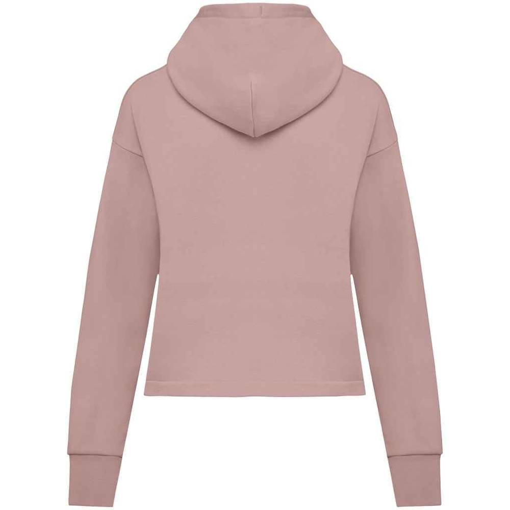 Petal Rose - Back - Native Spirit Womens-Ladies Full Zip Hoodie