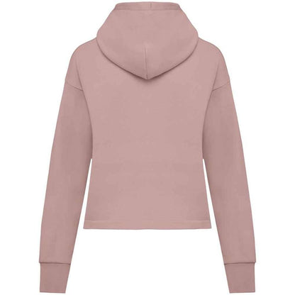 Petal Rose - Back - Native Spirit Womens-Ladies Full Zip Hoodie