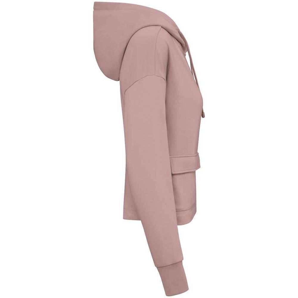 Petal Rose - Side - Native Spirit Womens-Ladies Full Zip Hoodie