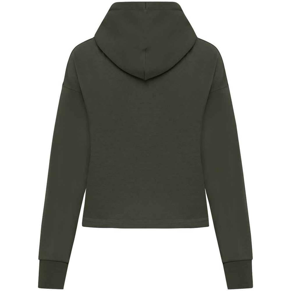 Organic Khaki - Back - Native Spirit Womens-Ladies Full Zip Hoodie