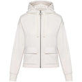 Ivory - Front - Native Spirit Womens-Ladies Full Zip Hoodie