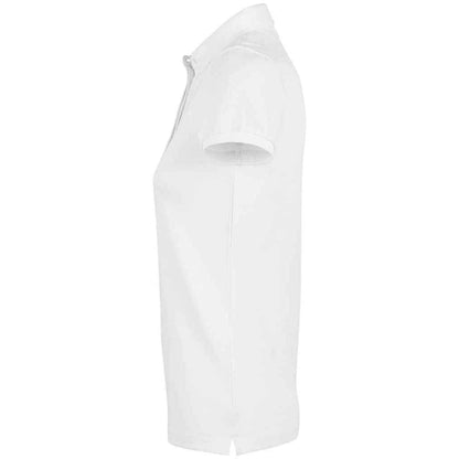 Optic White - Side - NEOBLU Womens-Ladies Owen Piqué Polo Shirt
