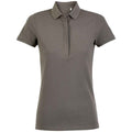 Soft Grey - Front - NEOBLU Womens-Ladies Owen Piqué Polo Shirt