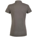 Soft Grey - Back - NEOBLU Womens-Ladies Owen Piqué Polo Shirt