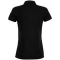 Deep Black - Back - NEOBLU Womens-Ladies Owen Piqué Polo Shirt
