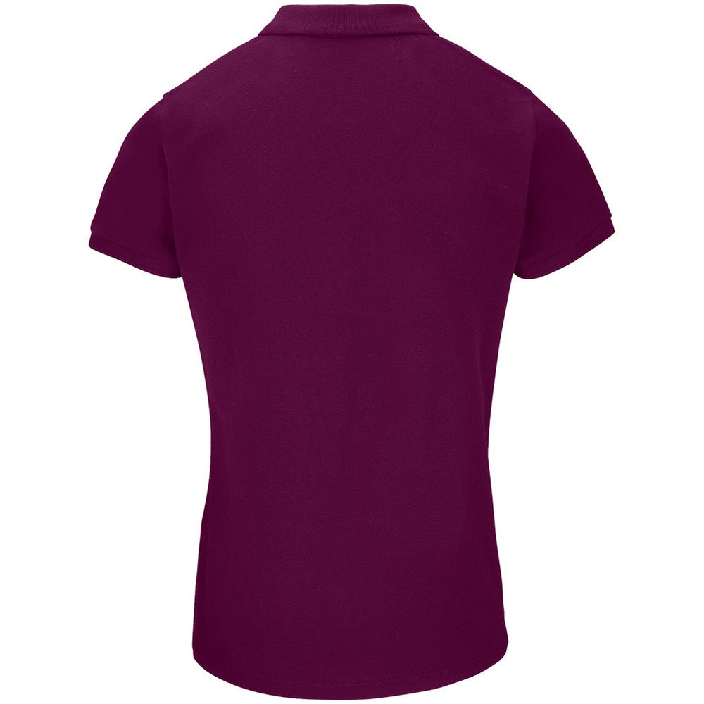 Astral Purple - Back - SOLS Womens-Ladies Planet Piqué Organic Polo Shirt