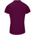 Astral Purple - Back - SOLS Womens-Ladies Planet Piqué Organic Polo Shirt