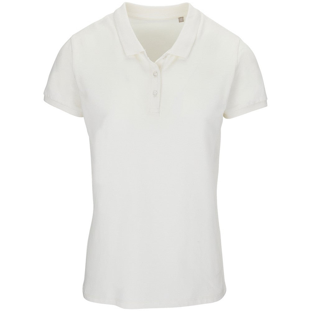 Off White - Front - SOLS Womens-Ladies Planet Piqué Organic Polo Shirt