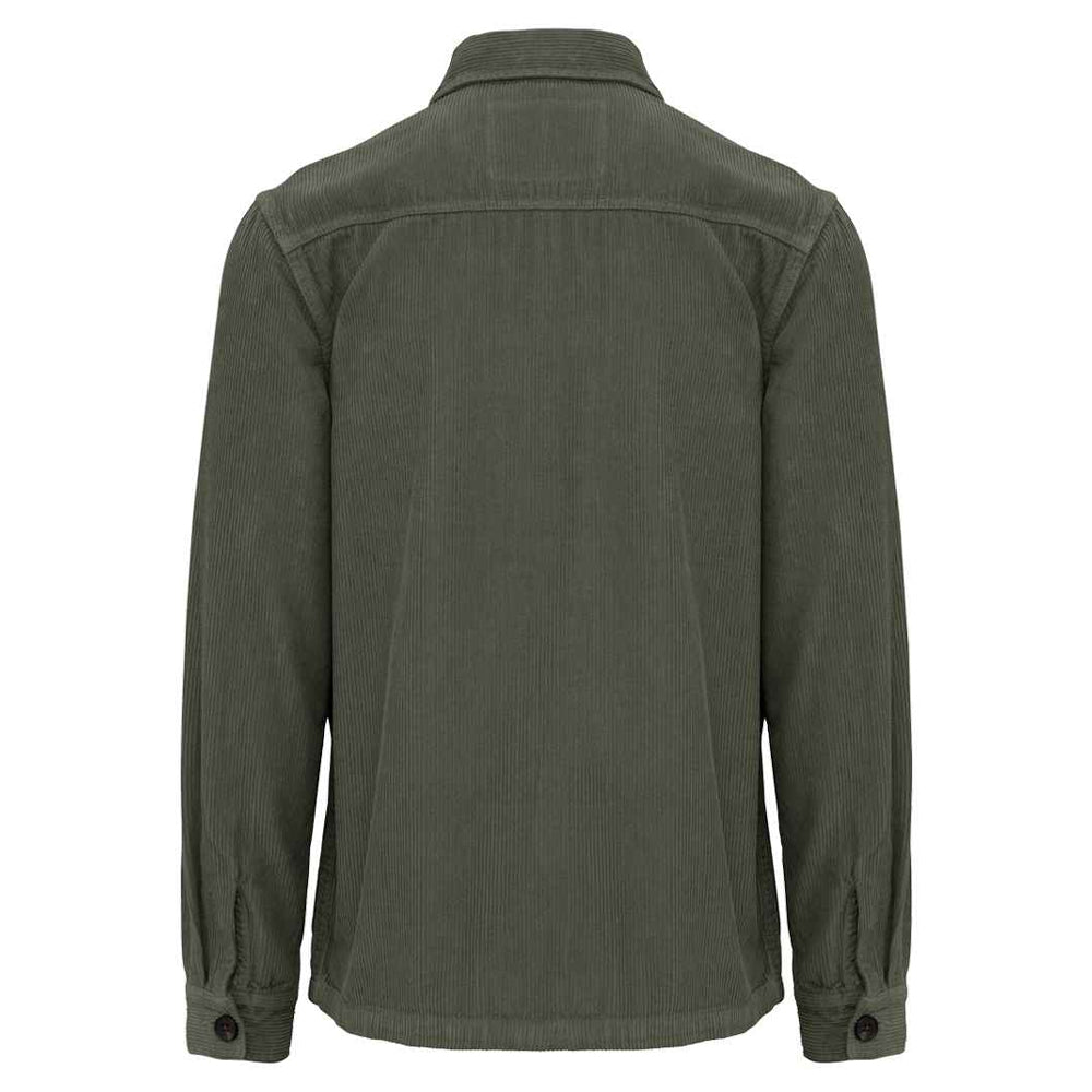 Organic Khaki - Back - Native Spirit Mens Corduroy Washed Jacket