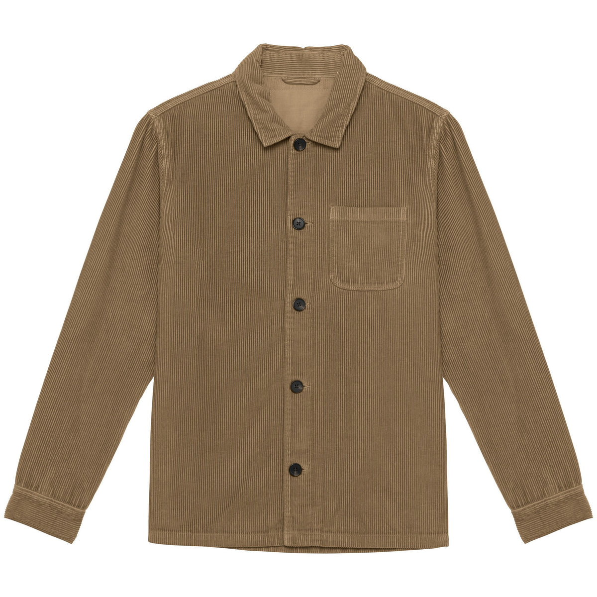 Camel - Front - Native Spirit Mens Corduroy Washed Jacket