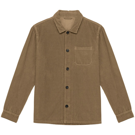 Camel - Front - Native Spirit Mens Corduroy Washed Jacket