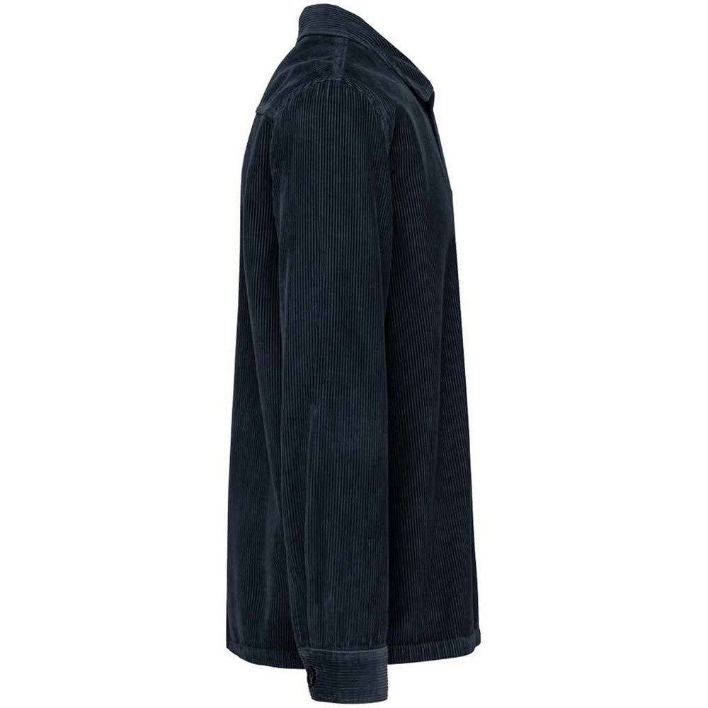 Navy - Side - Native Spirit Mens Corduroy Washed Jacket