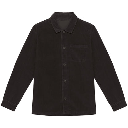Black - Front - Native Spirit Mens Corduroy Washed Jacket