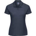 French Navy - Front - Russell Womens-Ladies Classic Plain Polycotton Polo Shirt