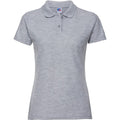 Light Oxford Grey - Front - Russell Womens-Ladies Classic Plain Polycotton Polo Shirt