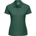 Bottle Green - Front - Russell Womens-Ladies Classic Plain Polycotton Polo Shirt