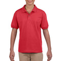 Red - Side - Gildan Childrens-Kids Plain Jersey Polo Shirt