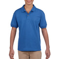Royal Blue - Side - Gildan Childrens-Kids Plain Jersey Polo Shirt