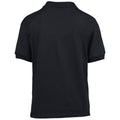 Black - Back - Gildan Childrens-Kids Plain Jersey Polo Shirt