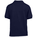 Navy - Back - Gildan Childrens-Kids Plain Jersey Polo Shirt